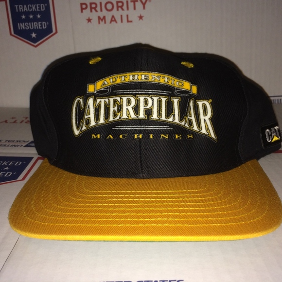 Vintage Cat Caterpillar Machines Hat 